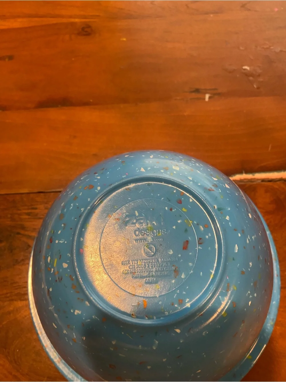 Zak Blue Confetti  Mixing Bowl
